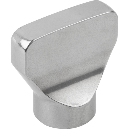 Kipp Wing Nut Hygienic Usit D=M08 8X33, A=33 Stainless Steel 1.4404, Polished K1312.3308